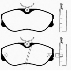 J PA-140AF JAPANPARTS Комплект тормозных колодок, дисковый тормоз