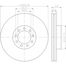 MDC1933 MINTEX Тормозной диск