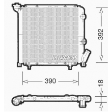 DRM23029 DENSO Радиатор, охлаждение двигателя