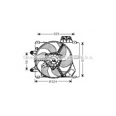 FT7502 AVA Вентилятор, охлаждение двигателя