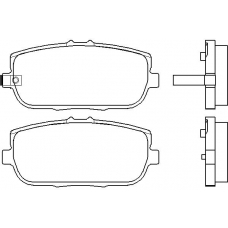 P 49 044 BREMBO Комплект тормозных колодок, дисковый тормоз