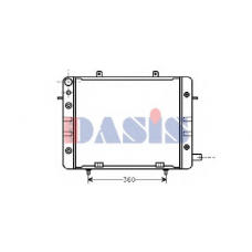 150001N AKS DASIS Радиатор, охлаждение двигателя