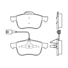 P 23 103 BREMBO Комплект тормозных колодок, дисковый тормоз