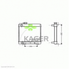 31-1364 KAGER Радиатор, охлаждение двигателя