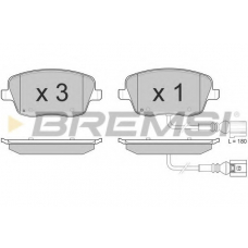 BP3013 BREMSI Комплект тормозных колодок, дисковый тормоз
