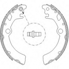 Z4116.00 WOKING Комплект тормозных колодок
