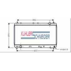 3237701 KUHLER SCHNEIDER Радиатор, охлаждение двигател