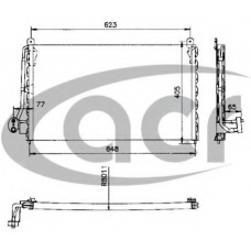 300169 ACR Конденсатор, кондиционер