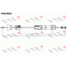 FKS18025 FTE Трос, управление сцеплением