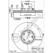 BS 8430 BRECO Тормозной диск