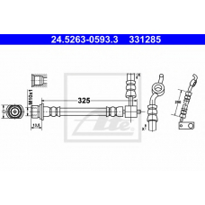 24.5263-0593.3 ATE Тормозной шланг