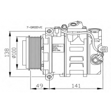 32675 NRF Компрессор, кондиционер