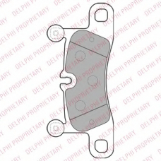 LP2233 DELPHI Комплект тормозных колодок, дисковый тормоз