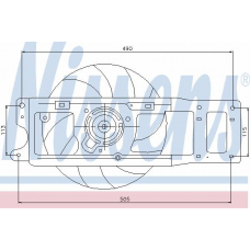 85254 NISSENS Вентилятор, охлаждение двигателя