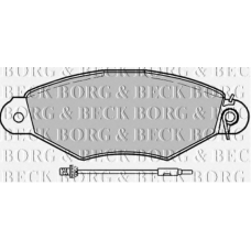 BBP1729 BORG & BECK Комплект тормозных колодок, дисковый тормоз