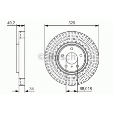 0 986 479 T32 BOSCH Тормозной диск