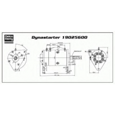 19025600 DELCO REMY Пусковой генератор