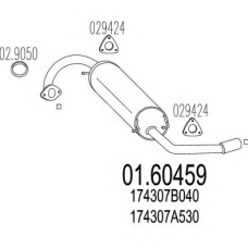 01.60459 MTS Глушитель выхлопных газов конечный