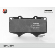 BP43197 FENOX Комплект тормозных колодок, дисковый тормоз