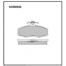 ADB0928 Allied Nippon Тормозные колодки