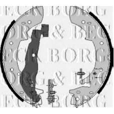 BBS6074 BORG & BECK Комплект тормозных колодок