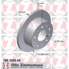 180.3020.00 ZIMMERMANN Тормозной диск