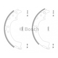 0 986 AB0 001 BOSCH Комплект тормозных колодок