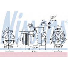 89037 NISSENS Компрессор, кондиционер
