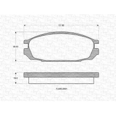 363702160895 MAGNETI MARELLI Комплект тормозных колодок, дисковый тормоз