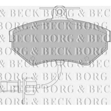 BBP1733 BORG & BECK Комплект тормозных колодок, дисковый тормоз