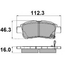 NP2107 NATIONAL Комплект тормозных колодок, дисковый тормоз