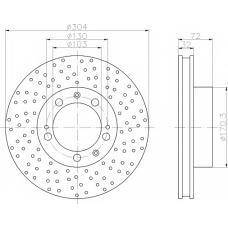 MDC1305R MINTEX Тормозной диск