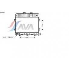 BW2067 AVA Радиатор, охлаждение двигателя