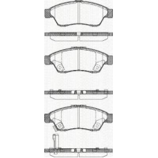 8110 69010 TRISCAN Комплект тормозных колодок, дисковый тормоз
