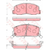 GDB7050 TRW Комплект тормозных колодок, дисковый тормоз