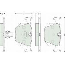GDB1530 TRW Комплект тормозных колодок, дисковый тормоз