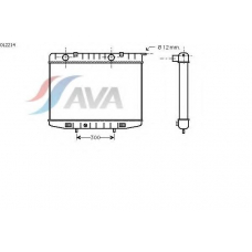 OL2214 GERI Радиатор, охлаждение двигател