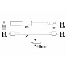 0 986 356 774 BOSCH Комплект проводов зажигания