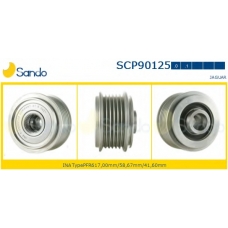 SCP90125.0 SANDO Ременный шкив, генератор