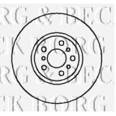 BBD5108 BORG & BECK Тормозной диск