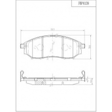 FBP4139 FI.BA Комплект тормозных колодок, дисковый тормоз