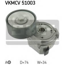 VKMCV 51003 SKF Натяжной ролик, поликлиновой  ремень