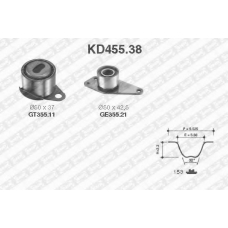 KD455.38 SNR Комплект ремня грм