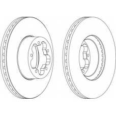 DDF1555-1 FERODO Тормозной диск