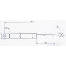 32 15 95-97 JOHNS Газовая пружина, крышка багажник