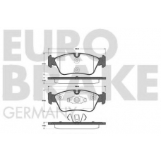 5502221531 EUROBRAKE Комплект тормозных колодок, дисковый тормоз