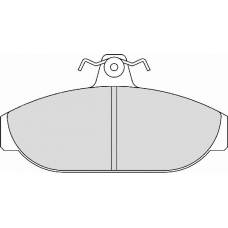 FD6135A NECTO Комплект тормозных колодок, дисковый тормоз