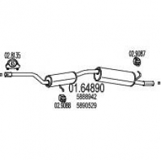 01.64890 MTS Глушитель выхлопных газов конечный