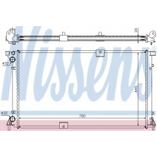 63818 NISSENS Радиатор, охлаждение двигателя