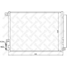 10-45658-SX STELLOX Конденсатор, кондиционер